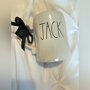Rae Dunn Cream Ceramic Mug - Jack